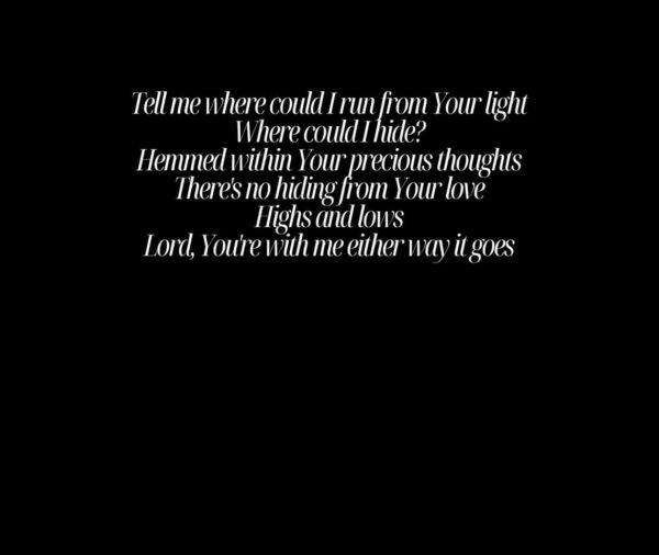 Highs & Lows - Worship Lyrics T-Shirt