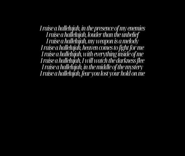 I Raise A Hallelujah - Worship Lyrics T-Shirt