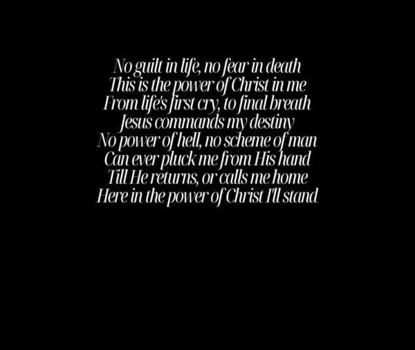 In Christ Alone - Worship Lyrics T-Shirt