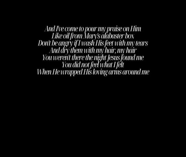 Mary's Alabaster Box  - Worship Lyrics T-Shirt