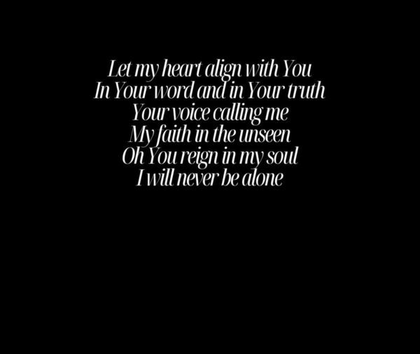 Never Alone  - Worship Lyrics T-Shirt