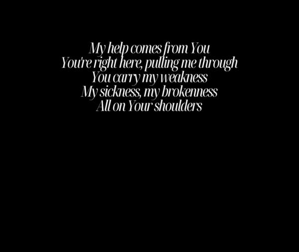 Shoulders - Worship Lyrics T-Shirt